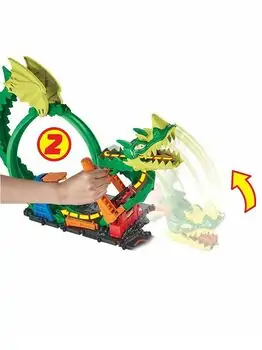 Hot Wheels Dragon Fight Track Green MTL-HDP03 სათამაშო ტრეკი, 4 image