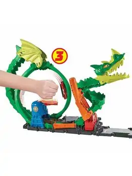 Hot Wheels Dragon Fight Track Green MTL-HDP03 სათამაშო ტრეკი, 5 image