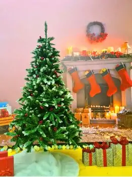 Christmas Tree With Berries საახალწლო ნაძვის ხე დათოვლილი ბოლოებით და კენკრით 180 სმ (OT2074), 9 image
