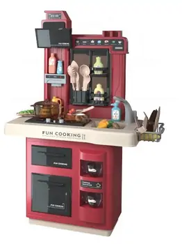 Western Kitchen Set Red 858B ფუნქციური საბავშვო სამზარეულო, 13 image