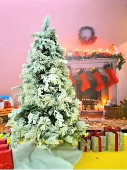 Snow-Covered Christmas Tree With Pine Cones  საახალწლო ნაძვის ხე დათოვლილი ტოტებით და გირჩით 180 სმ (OT2081)