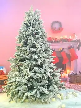 Snow-Covered Christmas Tree დათოვლილი ნაძვის ხე სილიკონის წიწვებით  210 სმ (OT2013)
