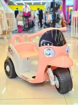 Moped For Kids Pink - საბავშვო ელექტრო მოპედი