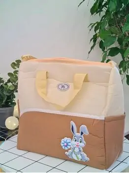 Missi Baby Mama Bag Lovely Bunny Beige დედის ჩანთა