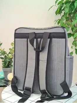 Missi Baby Mama Bag 2228 Dark Grey დედის ჩანთა, 2 image