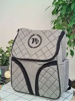 Missi Baby Mama Bag 2228 Grey დედის ჩანთა