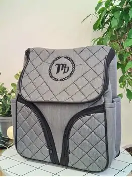 Missi Baby Mama Bag 2228 Dark Grey დედის ჩანთა