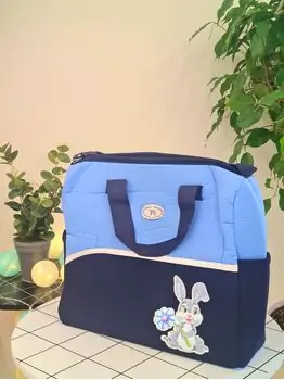 Missi Baby Mama Bag Lovely Bunny Blue დედის ჩანთა