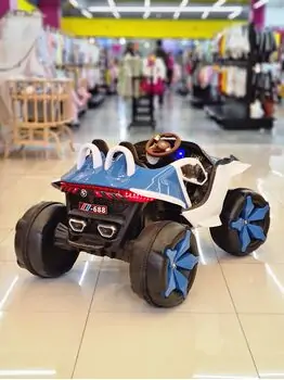 BMW Jeep Blue - საბავშვო ელექტრო მანქანა, 2 image
