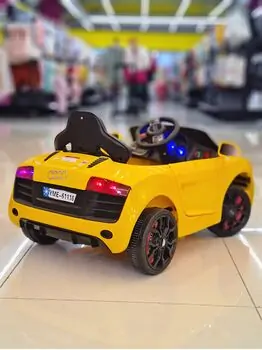 Audi A6 Yellow - საბავშვო ელექტრო მანქანა, 2 image