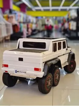 Mercedes Benz G65 White - ელექტრო მანქანა ტყავის სავარძლით, 2 image