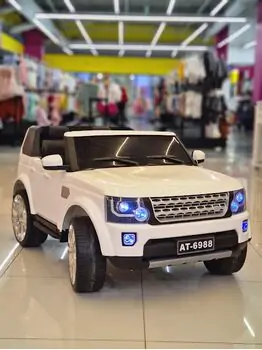 Land Rover Jeep White - საბავშვო ელექტრო მანქანა