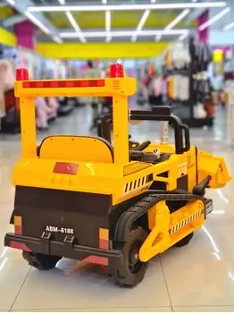Excavator Yellow - ელექტრო ტრაქტორი კაუჩუკის საბურავებით, 2 image