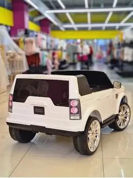 Land Rover Jeep White - საბავშვო ელექტრო მანქანა, 2 image
