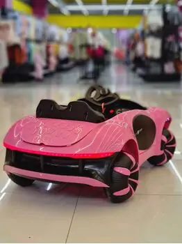 Mercedes-Benz Electric Car Pink -ელექტრო მანქანა ტყავის სავარძლით, 2 image