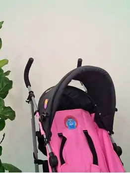 Baby Stroller Wonderful Pink მსუბუქი სასეირნო ეტლი, 8 image