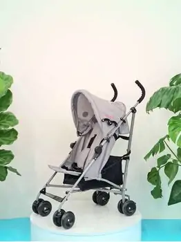 Baby Stroller Wonderful Grey მსუბუქი სასეირნო ეტლი, 5 image