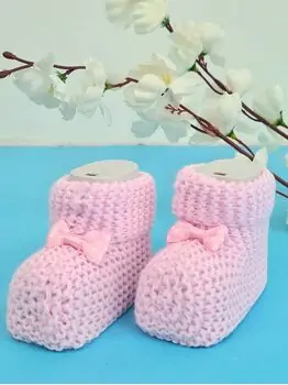 Baby Knitted Socks 4022 BABYMY საბავშვო წინდები PINK, 2 image