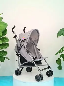 Baby Stroller Wonderful Grey მსუბუქი სასეირნო ეტლი, 6 image