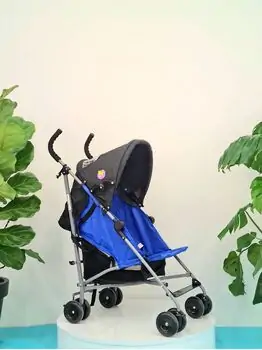 Baby Stroller Wonderful Blue მსუბუქი სასეირნო ეტლი, 5 image