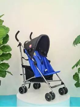 Baby Stroller Wonderful Blue მსუბუქი სასეირნო ეტლი, 4 image