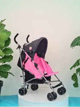 Baby Stroller Wonderful Pink მსუბუქი სასეირნო ეტლი, 6 image