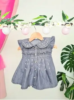 Jeans Dress Maibella MAİ25-0687 საბავშვო ჯინსის კაბა