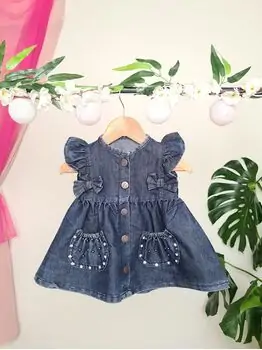 Jeans Dress Maibella MAİ25-0351 საბავშვო ჯინსის კაბა