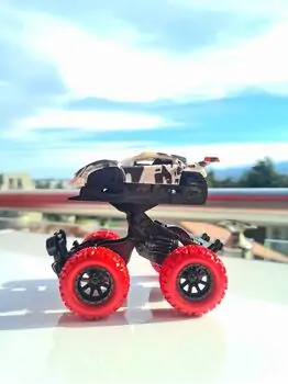 Off Road Mini Red Car 690-101 ტრანსფორმერი სათამაშო მანქანა, 3 image