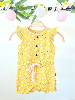 Romper Yellow Flowers საბავშვო რომპერი