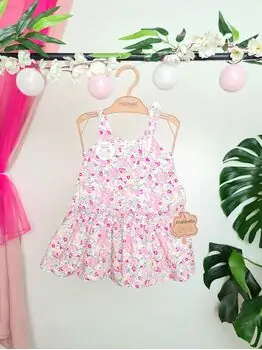 Babe flower dress საბავშვო ყვავილებიანი კაბა