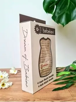Bebekevi 4 Layer Muslin Swaddle 1368 B საბავშვო მუსლინი, 3 image