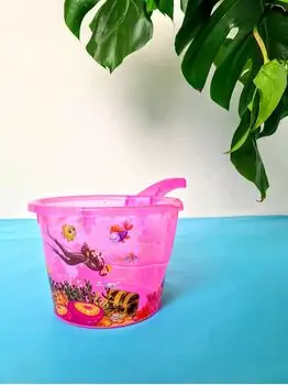 Bebekevi 947 Bath Cup Pink წყლის ტოლჩა