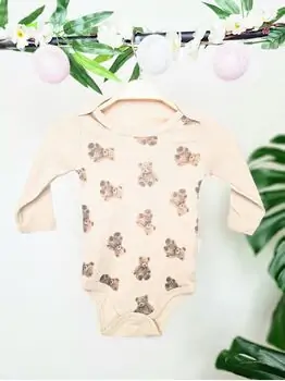 Lovely Bear Bodysuit BEBIO 2169 Pink ჩვილის ბოდე