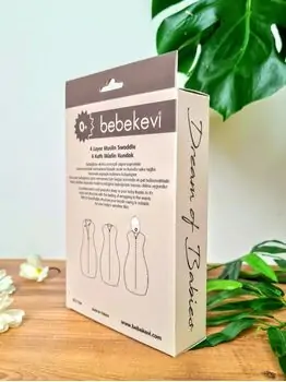 Bebekevi 4 Layer Muslin Swaddle 1368 E საბავშვო მუსლინი, 4 image