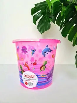 Bebekevi 1215 P Patterned Transparent Bucket აბაზანის საბავშვო სათლი, 5 image