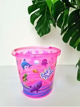 Bebekevi 1215 P Patterned Transparent Bucket აბაზანის საბავშვო სათლი, 3 image