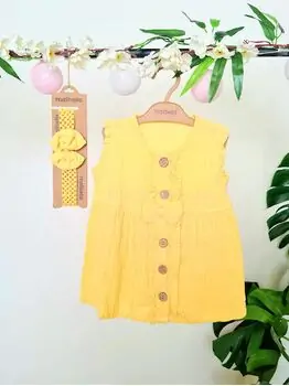 Vintage Summer Dress 2in1 Set  ჩვილის საზაფხულო კაბა