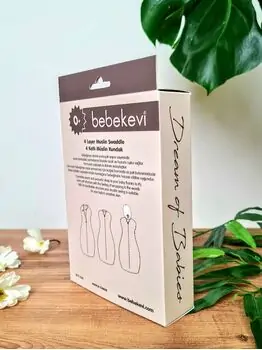 Bebekevi 4 Layer Muslin Swaddle 1368 M საბავშვო მუსლინი, 4 image