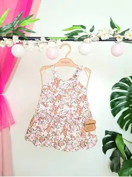 Babe flower dress საბავშვო ყვავილებიანი კაბა