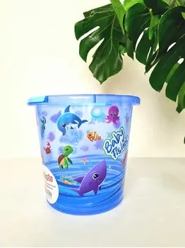 Bebekevi 1215 M Patterned Transparent Bucket აბაზანის საბავშვო სათლი, 2 image