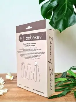 Bebekevi 4 Layer Muslin Swaddle 1368 B საბავშვო მუსლინი, 4 image