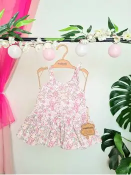 Babe flower dress საბავშვო ყვავილებიანი კაბა