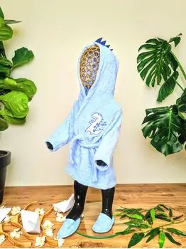 Bebekevi 1106 Big Dinos Bath Set საბავშვო ხალათის ნაკრები