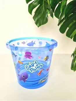 Bebekevi 1215 M Patterned Transparent Bucket აბაზანის საბავშვო სათლი, 4 image