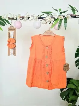 Vintage Summer Dress 2in1 Set  ჩვილის საზაფხულო კაბა