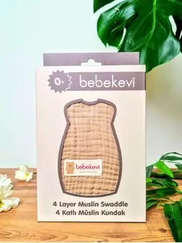 Bebekevi 4 Layer Muslin Swaddle 1368 B საბავშვო მუსლინი, 2 image