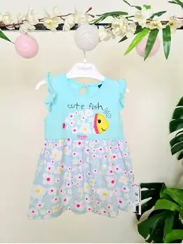 Cute Fish საბავშვო კაბა 16552  Miniworld Blue