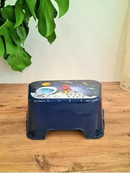 One Step Stool Dark Blue საბავშვო საფეხური აბაზანისთვის