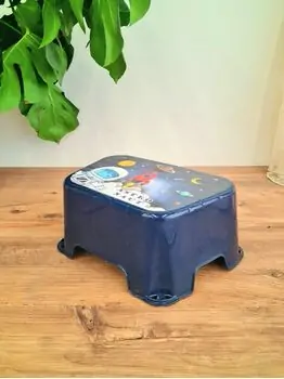 One Step Stool Dark Blue საბავშვო საფეხური აბაზანისთვის, 2 image